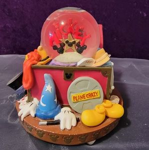 Mickey Mouse Club March - Plane Crazy Musical Snow Globe.